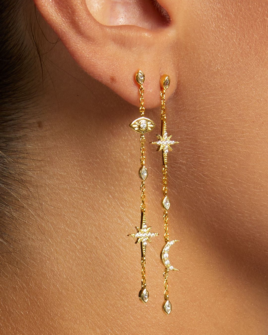 Mya Bay- boucles d'oreille constellation