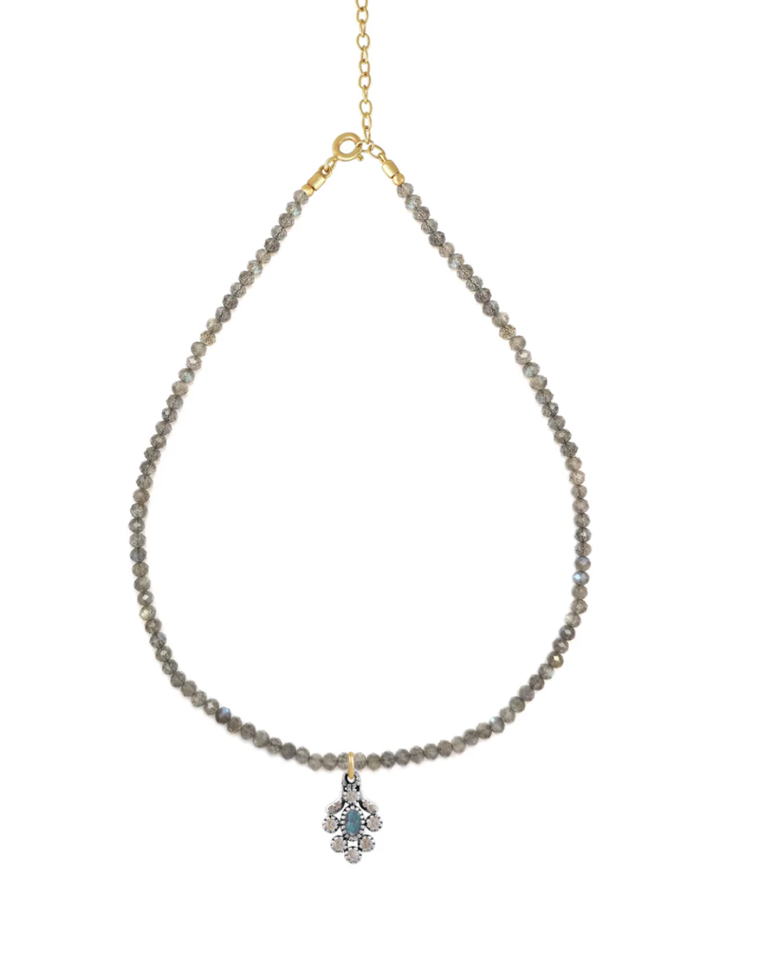 Dorothée Sausset - Collier Diana Pierre Labradorite