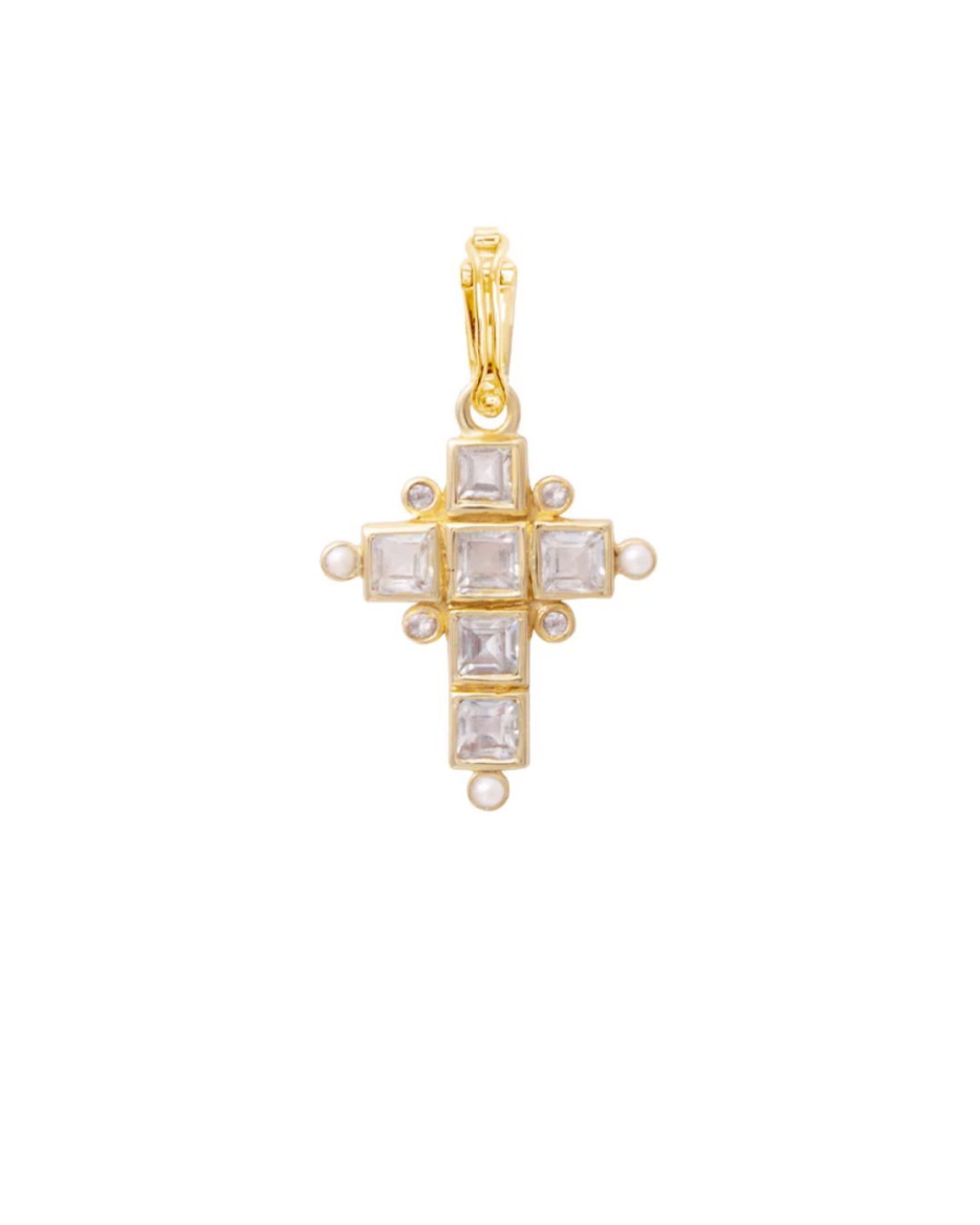 Dorothée Sausset - Charm Santa cruz 2 Topaze blanche Perle