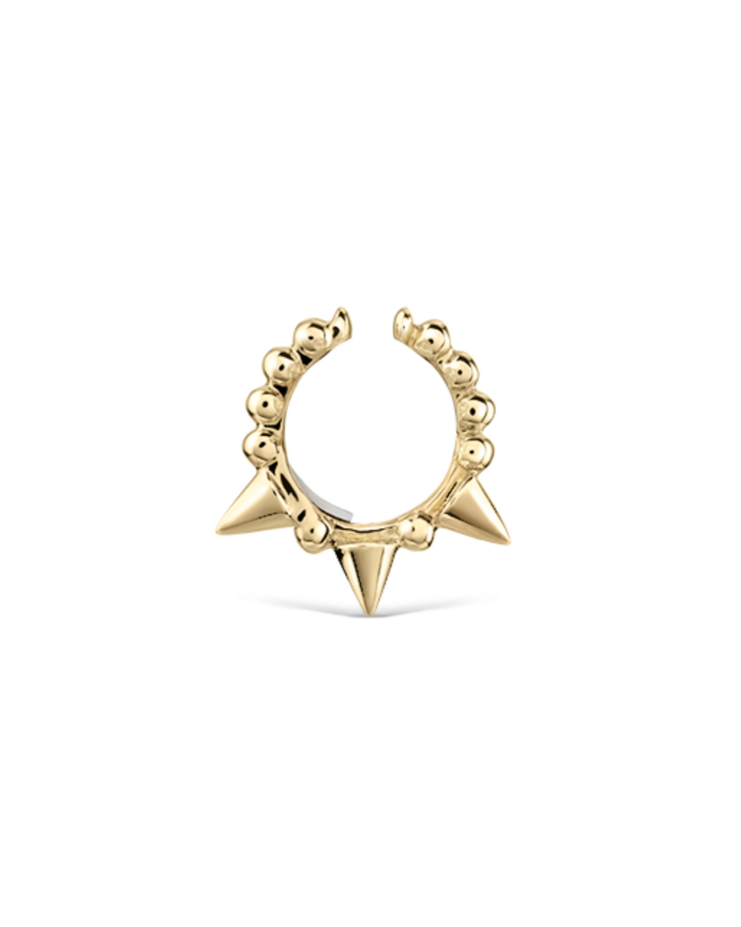 Maria Tash - 8mm Granulated Triple Short Spike Tash Cuff