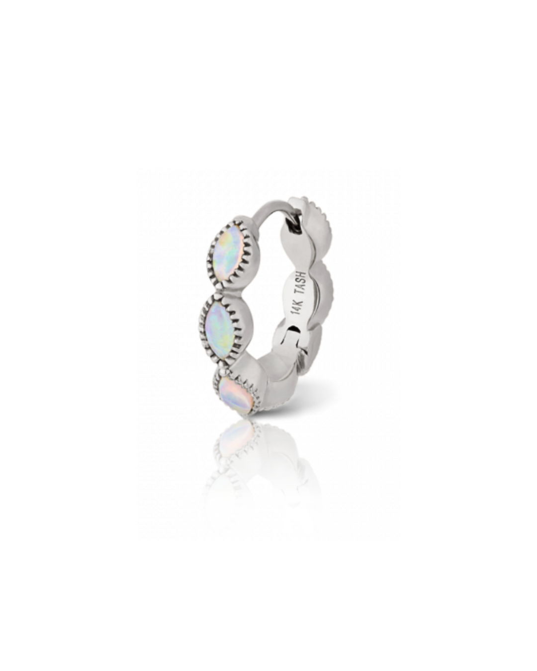 Maria Tash - 9,5mm opal marquise scalloped eternity ring