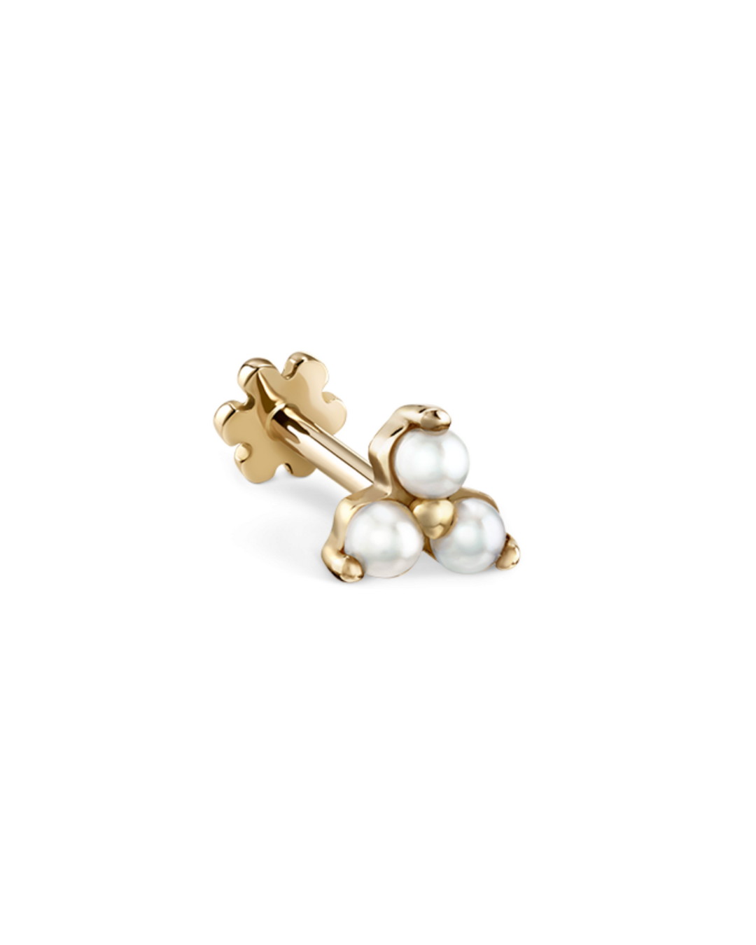 Maria Tash - Large Pearl Trinity Threaded Stud Earring