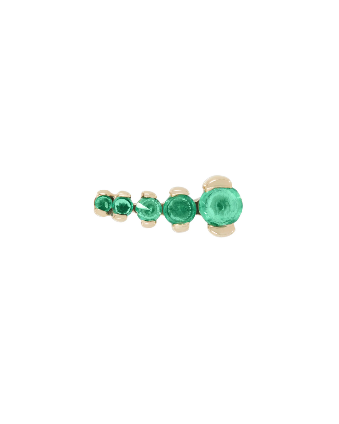 Métier - Graduating Reverse Set Stud in Emerald