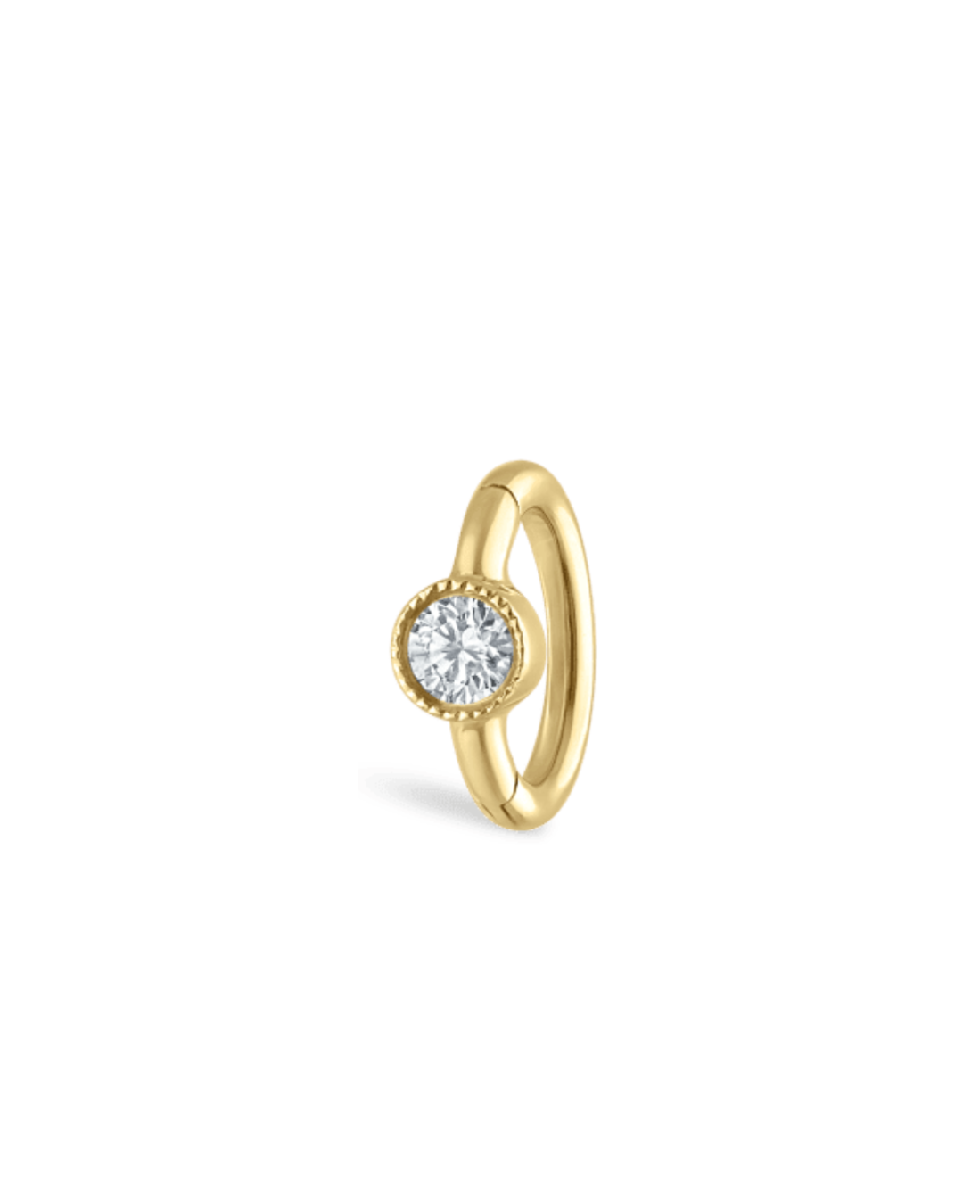 Maria Tash - 5mm Scalloped Diamond Ring