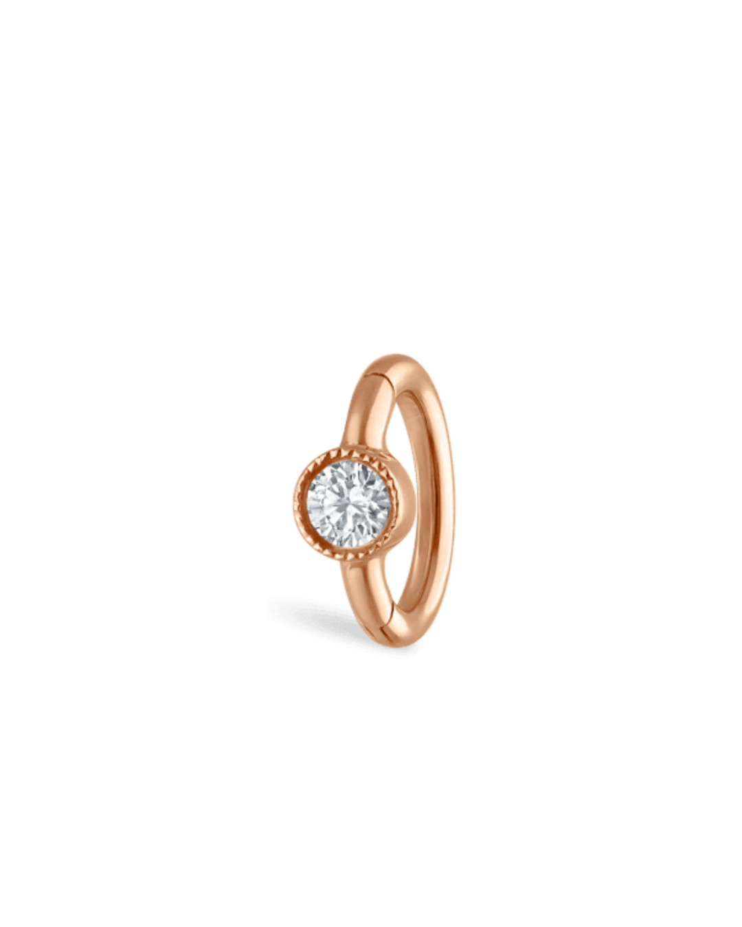 Maria Tash - 5mm Scalloped Diamond Ring