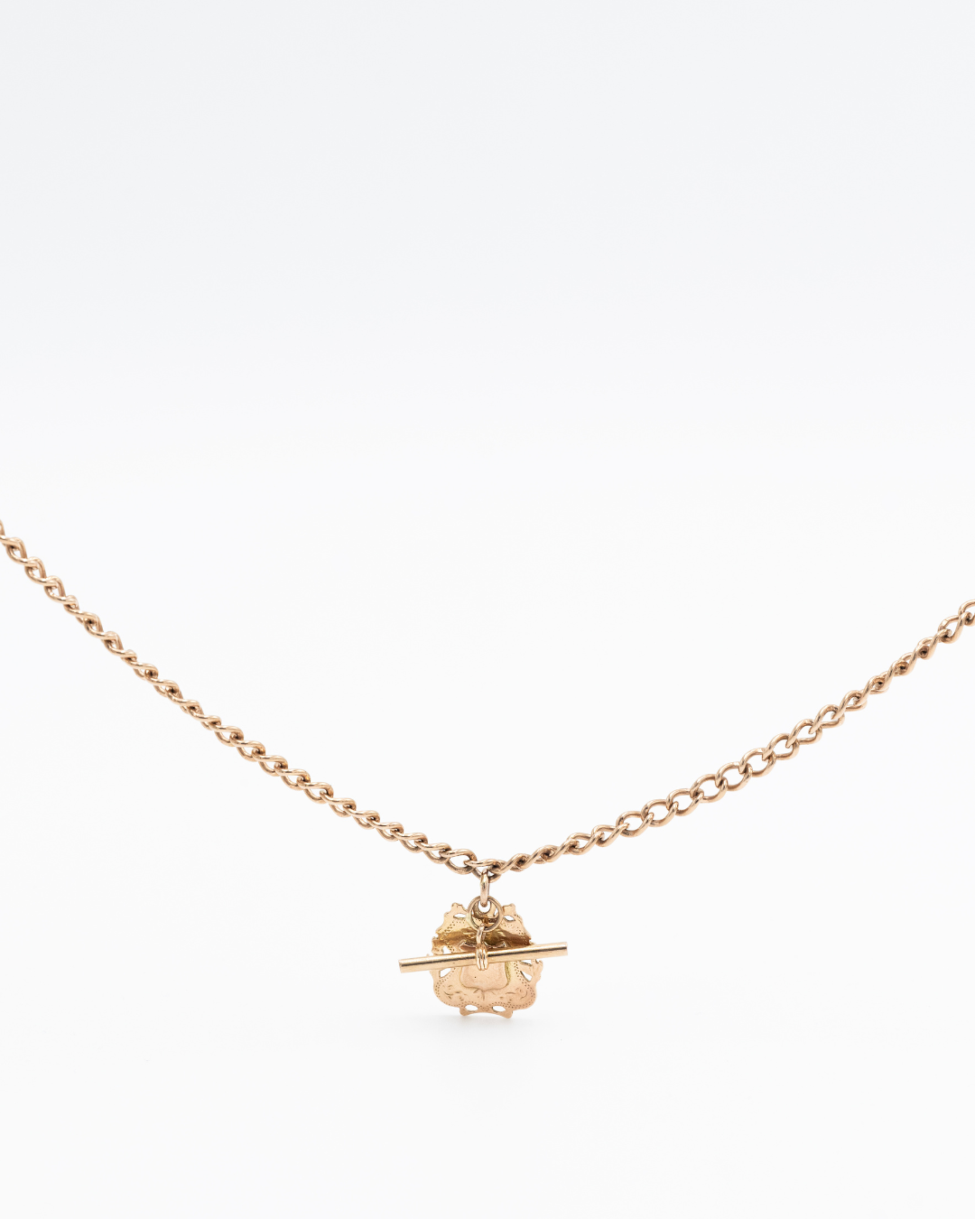 Axelle Delhaye - T Bar and Coat of Arms Necklace