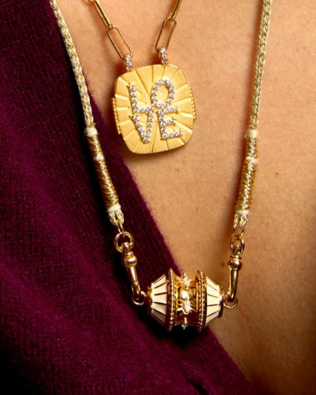 Mya Bay - Collier Ivory Big Talisman