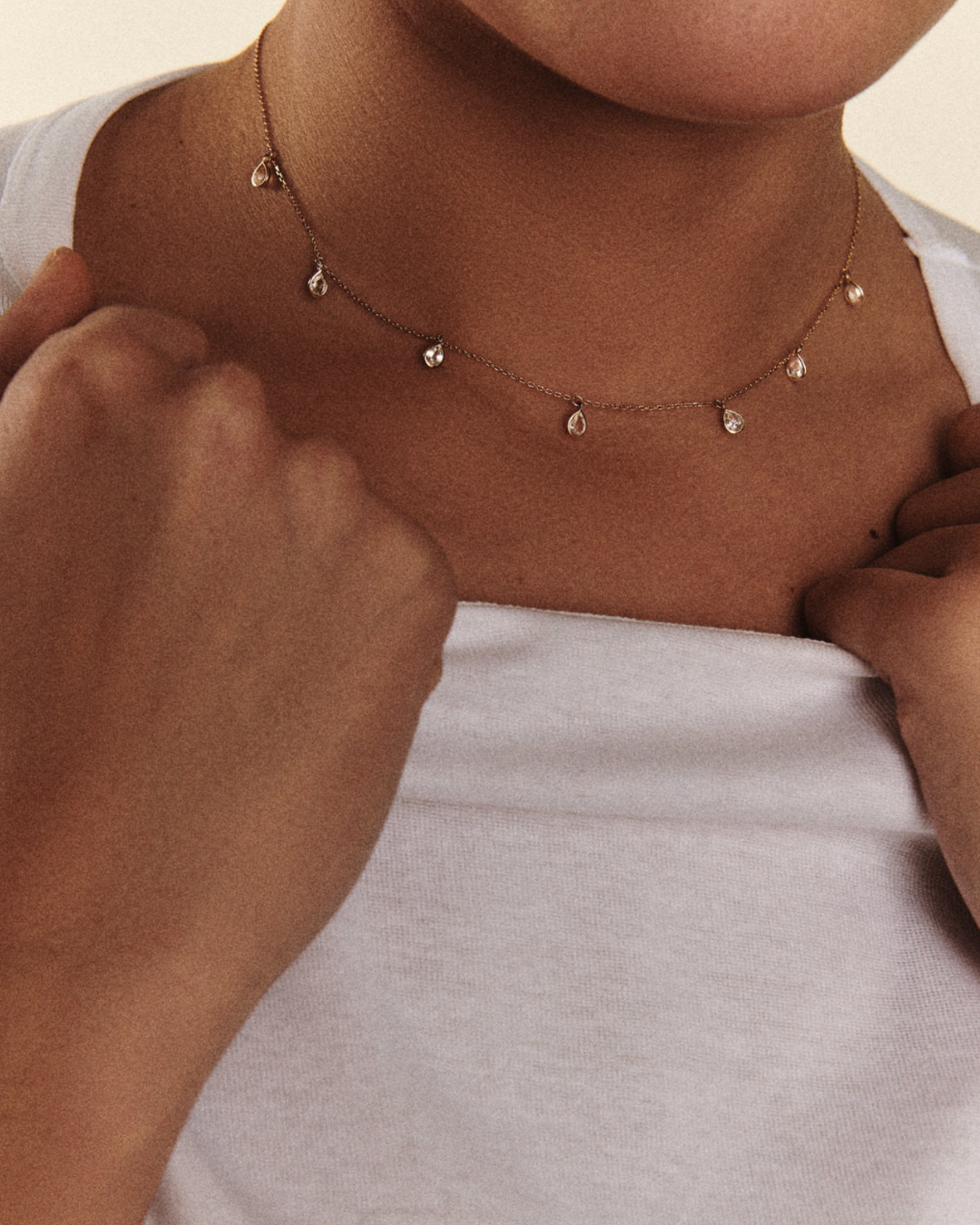 Pascale Monvoisin - Palermo White Sapphire Necklace