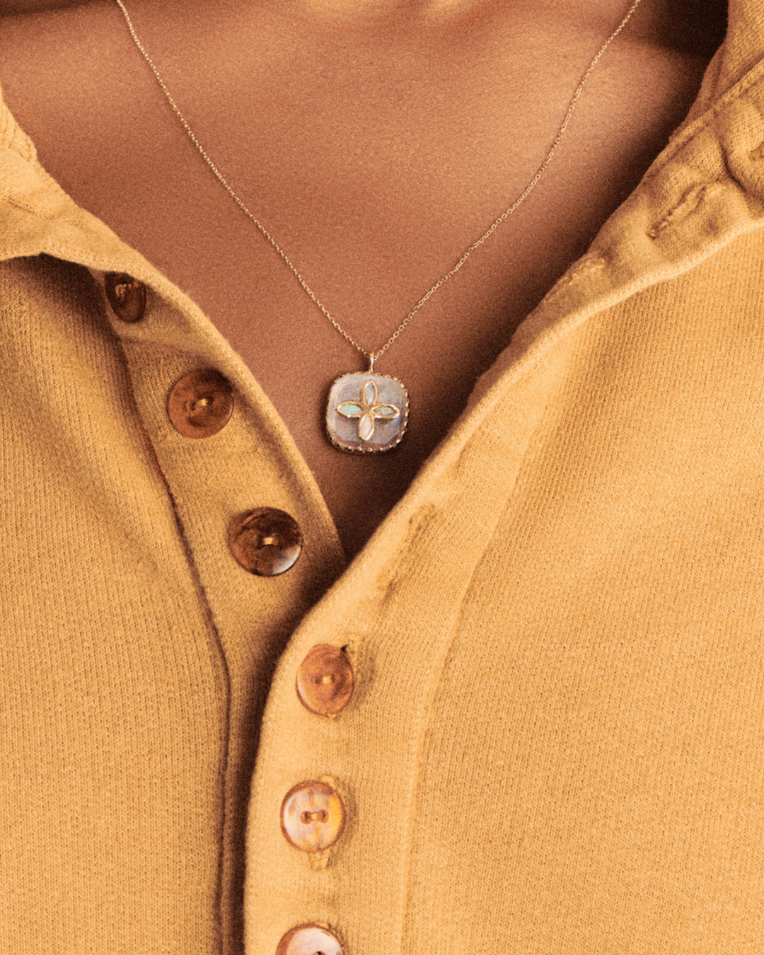 Pascale monvoisin - BOWIE collier MOOSTONE OPALE