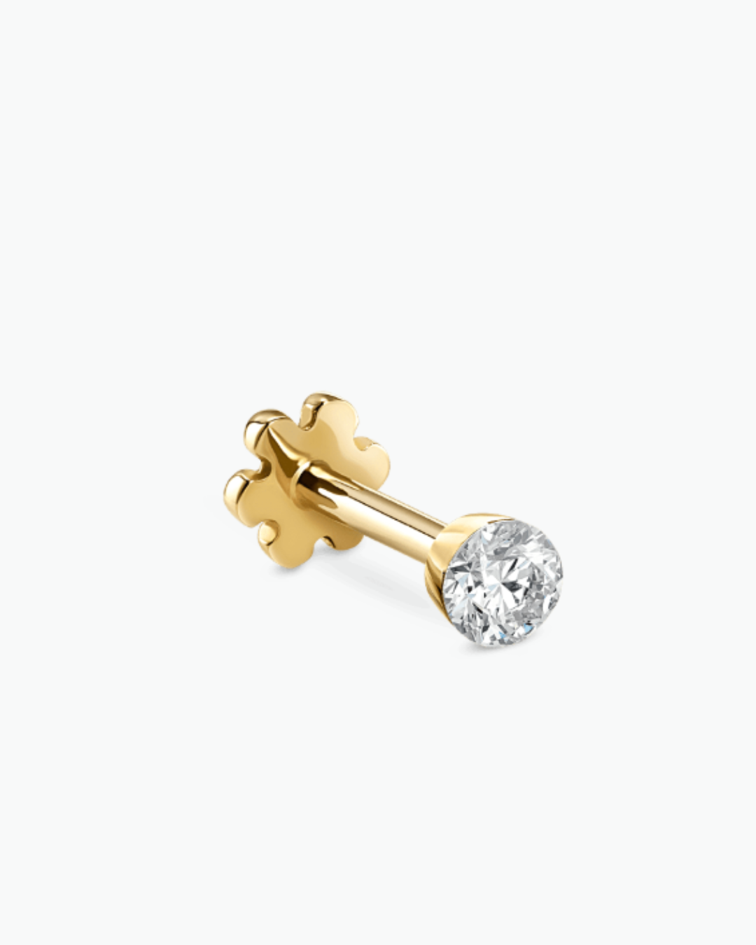 Maria Tash - 2mm Invisible Set Diamond Threaded Stud Earring