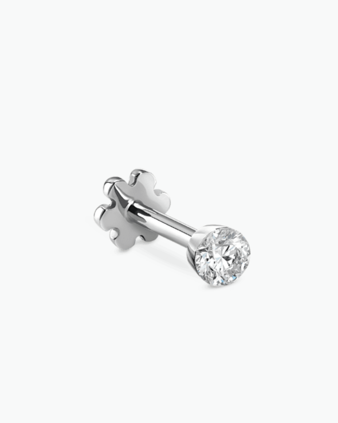 Maria Tash - 2mm Invisible Set Diamond Threaded Stud Earring