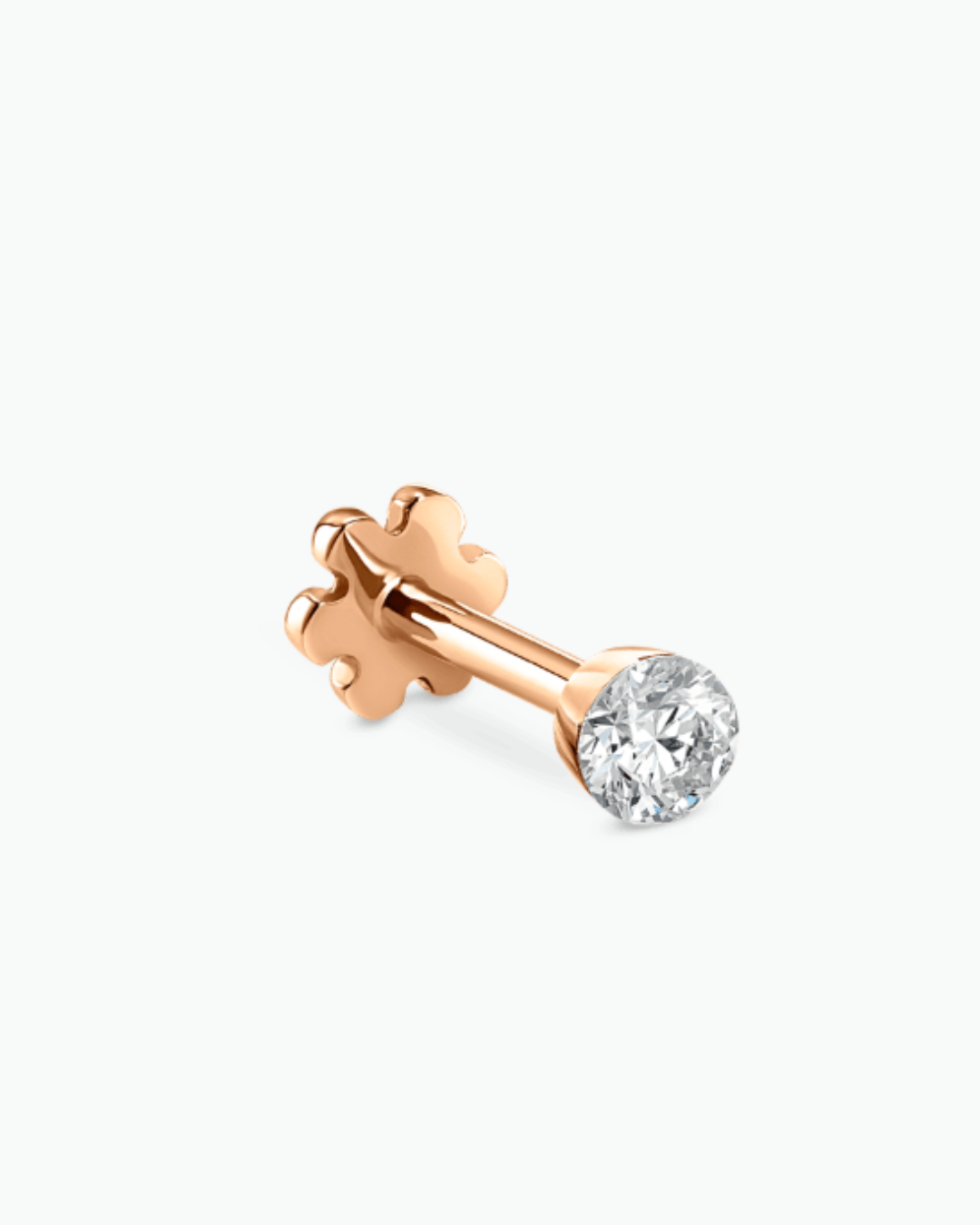 Maria Tash - 2mm Invisible Set Diamond Threaded Stud Earring